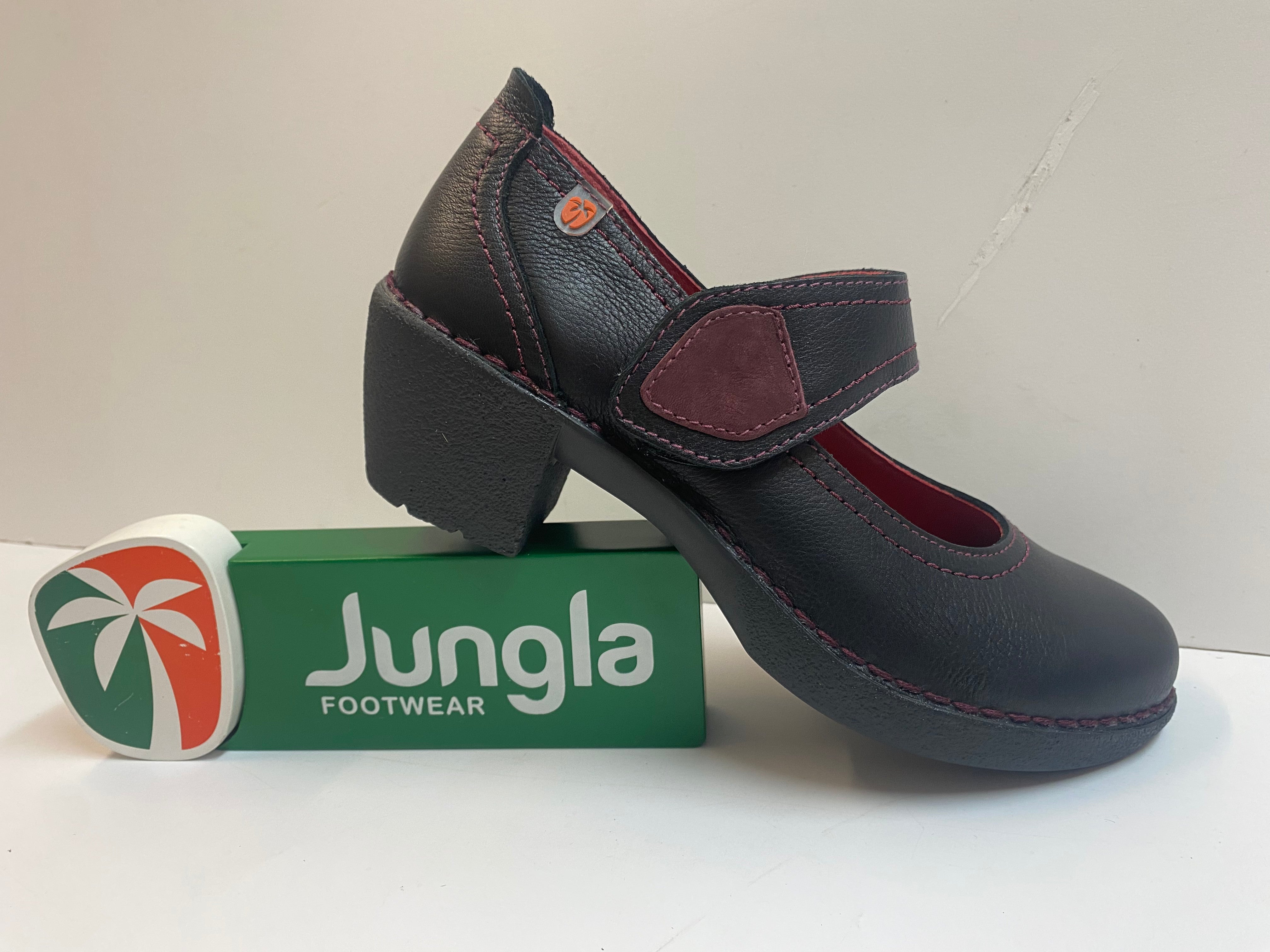 Jungla 8446 dècolletè in pelle con cinturino