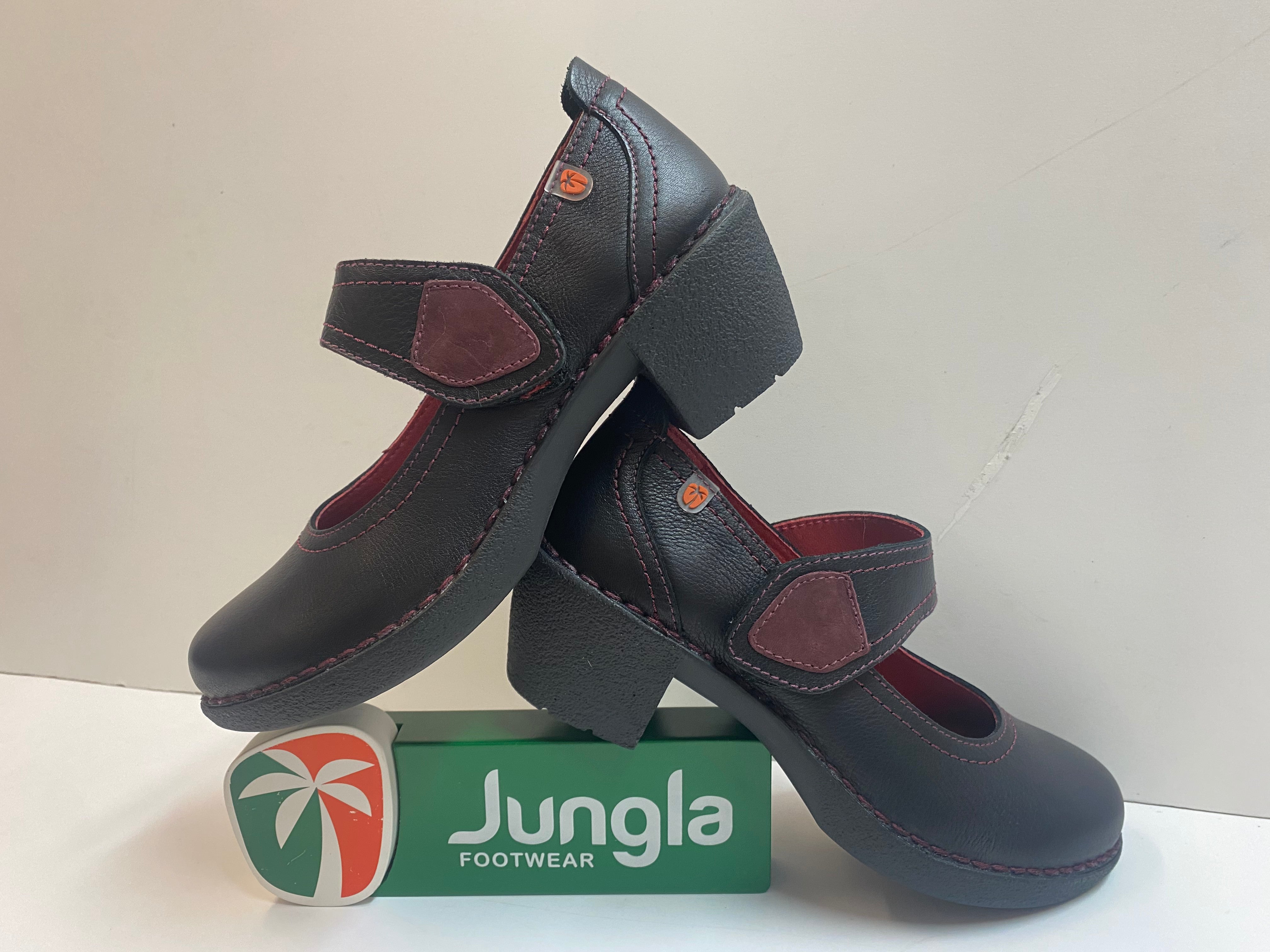 Jungla 8446 dècolletè in pelle con cinturino