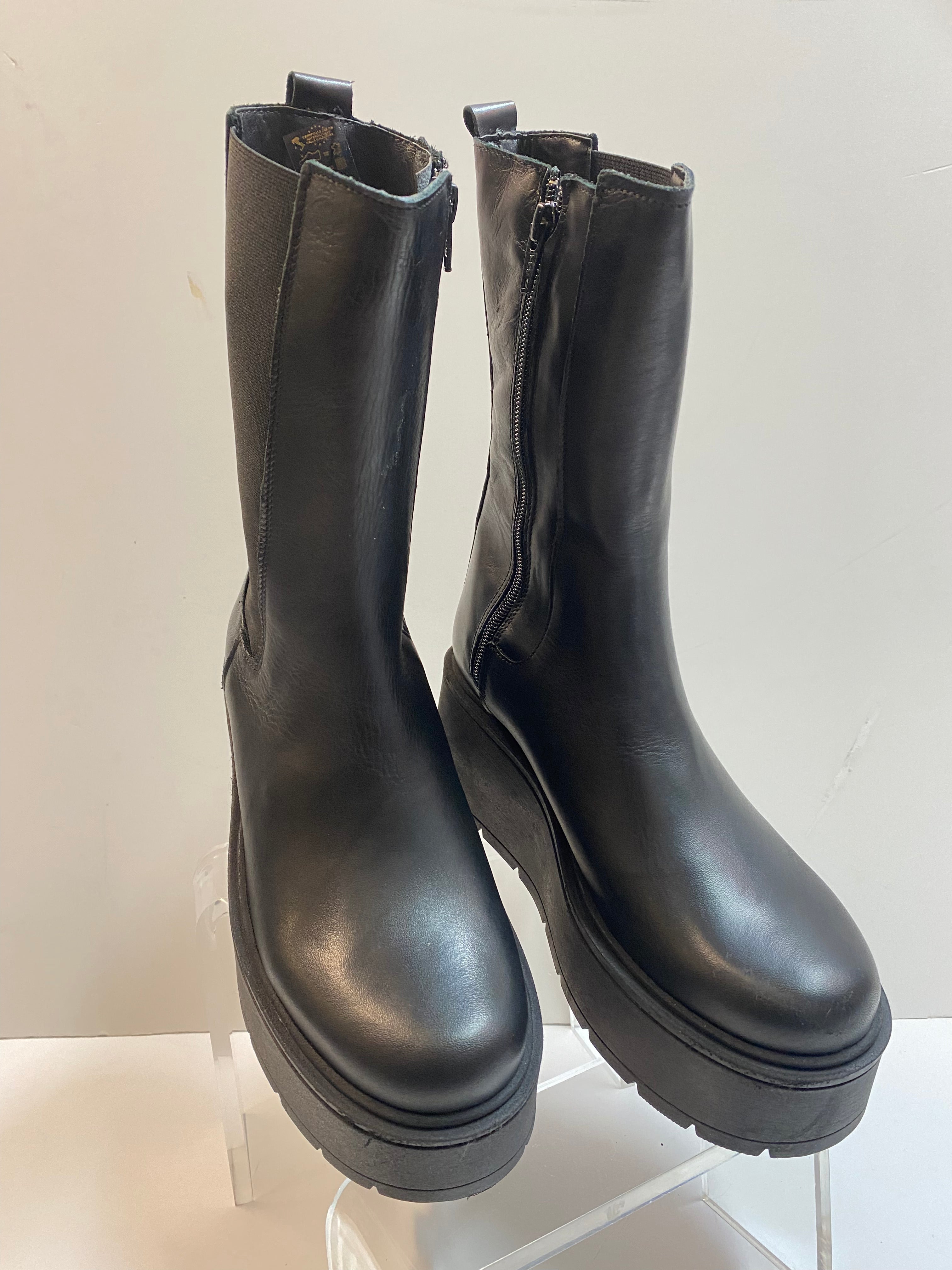 RShoes LUNA 4 stivale donna in pelle nero