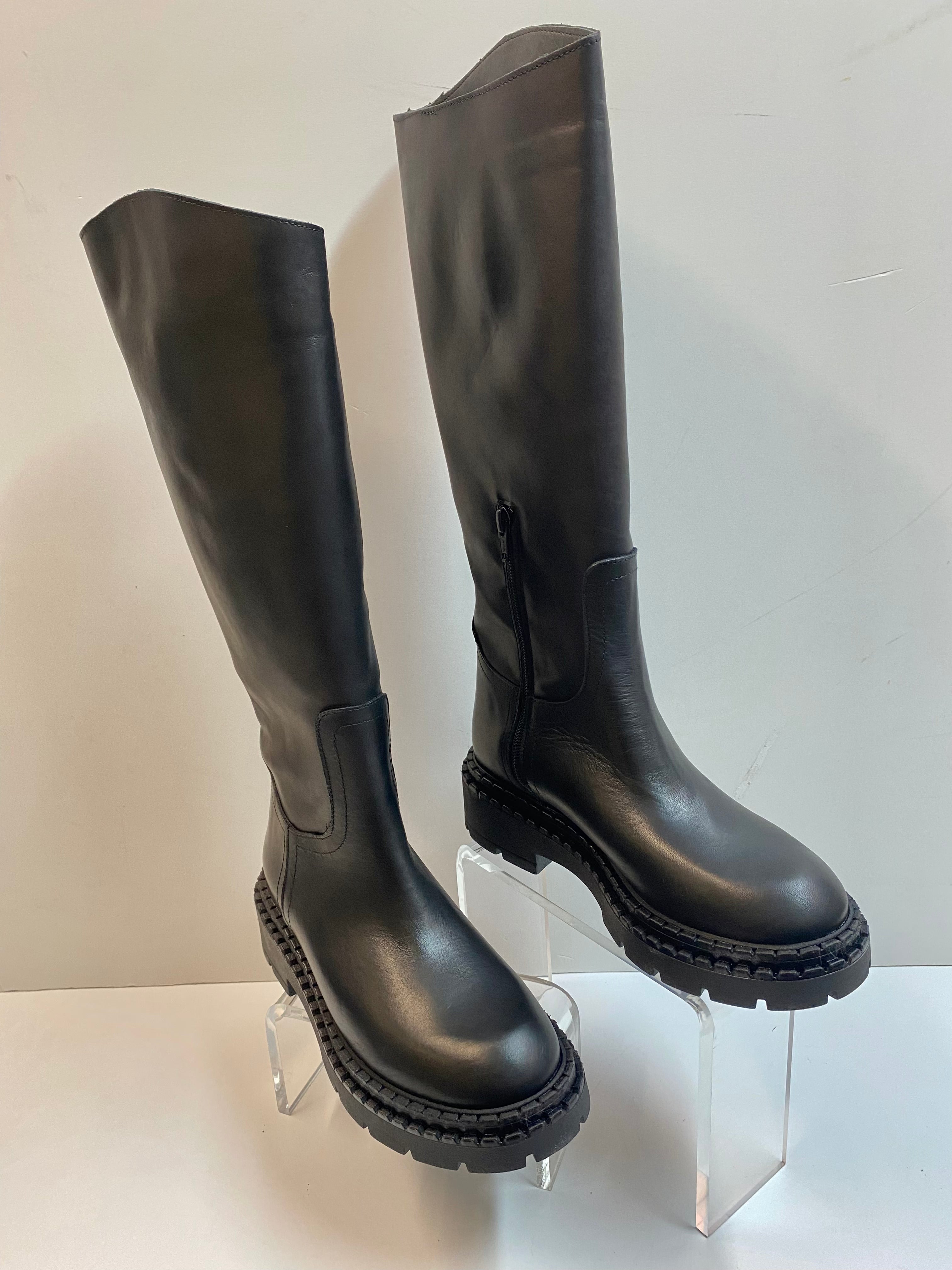 RShoes NANA 8 stivale alto in pelle nero