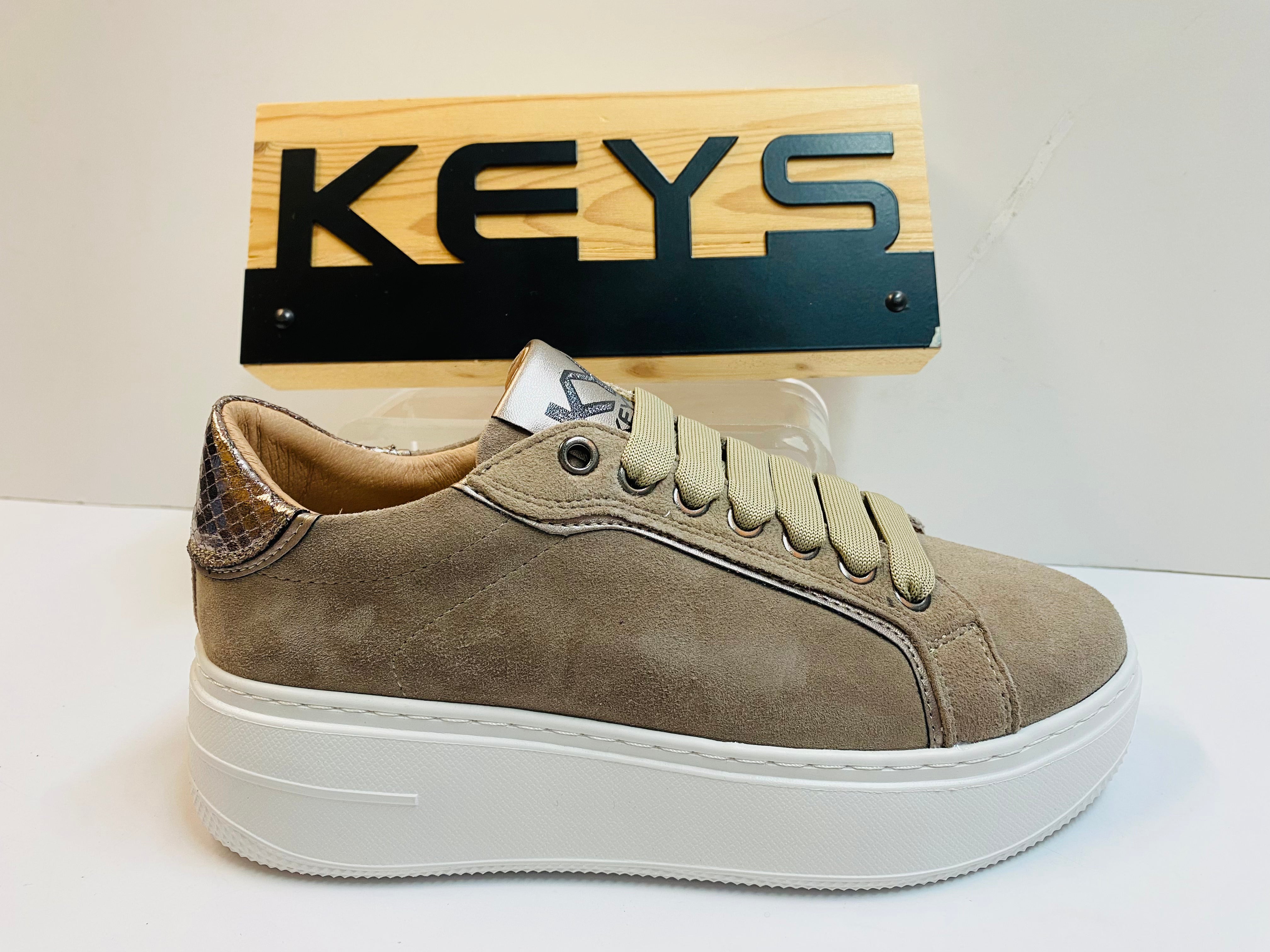 Keys K-9883C sneakers donna taupe