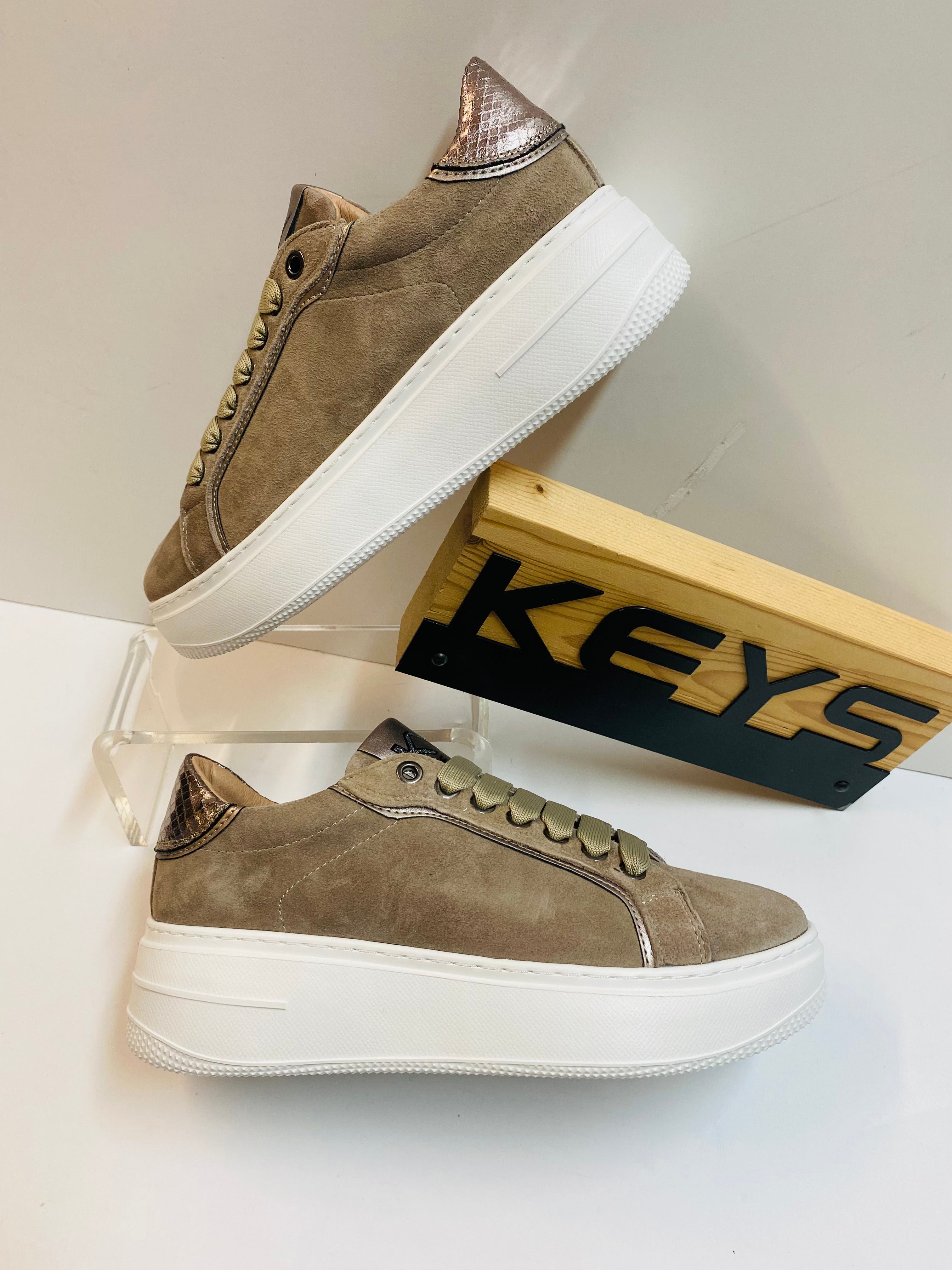 Keys K-9883C sneakers donna taupe