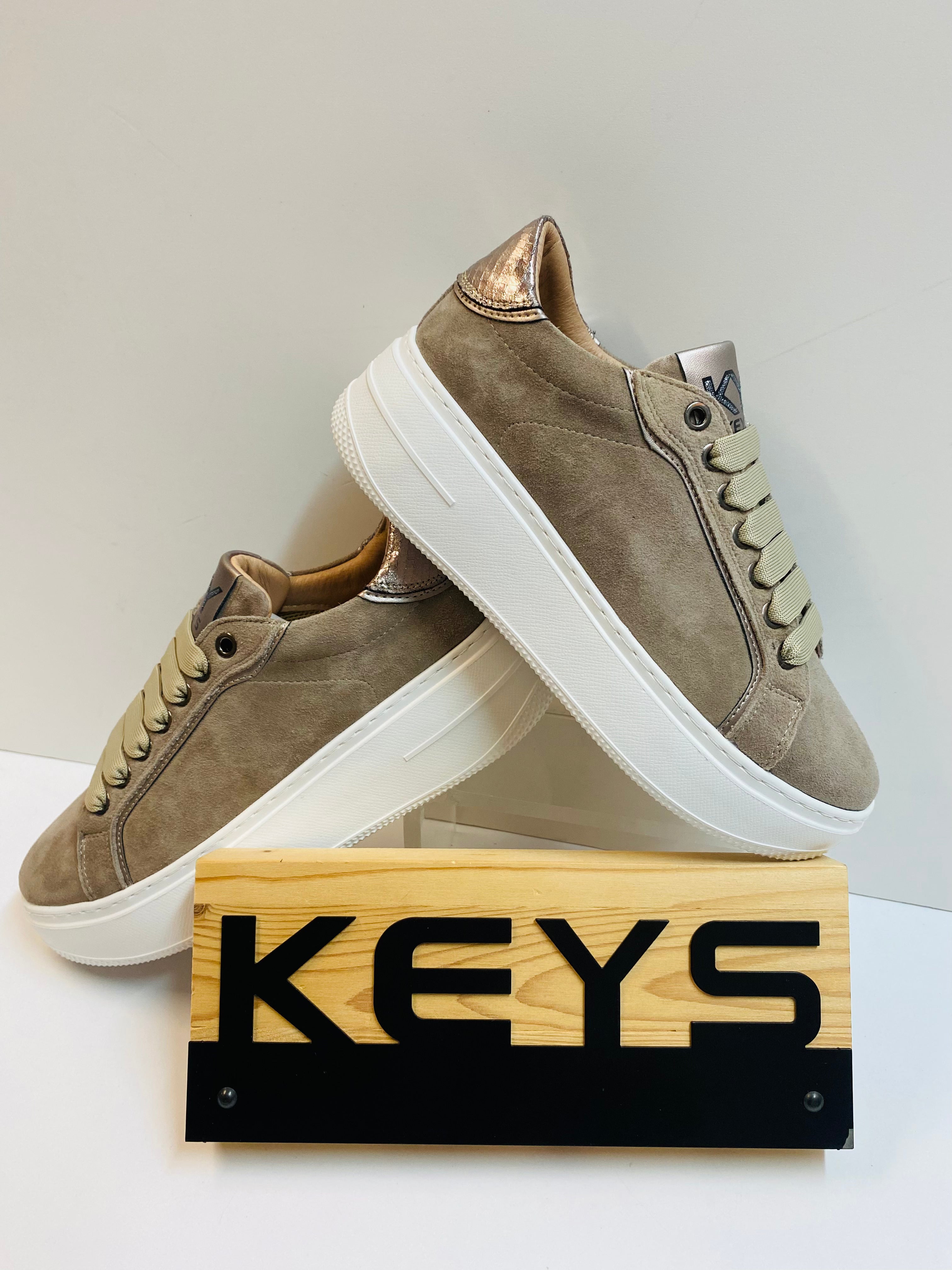 Keys K-9883C sneakers donna taupe