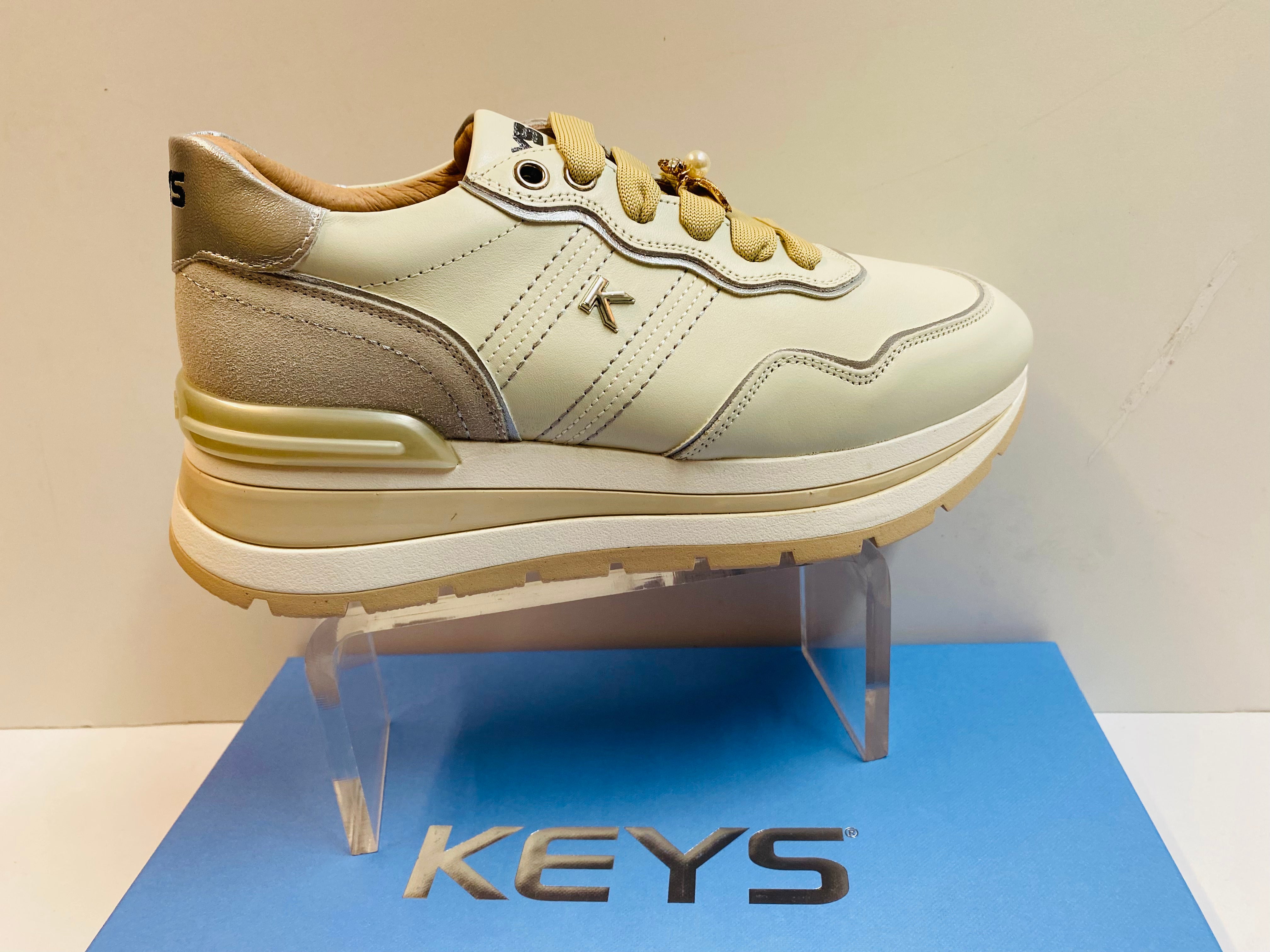Keys K-11232A sneakers donna beige