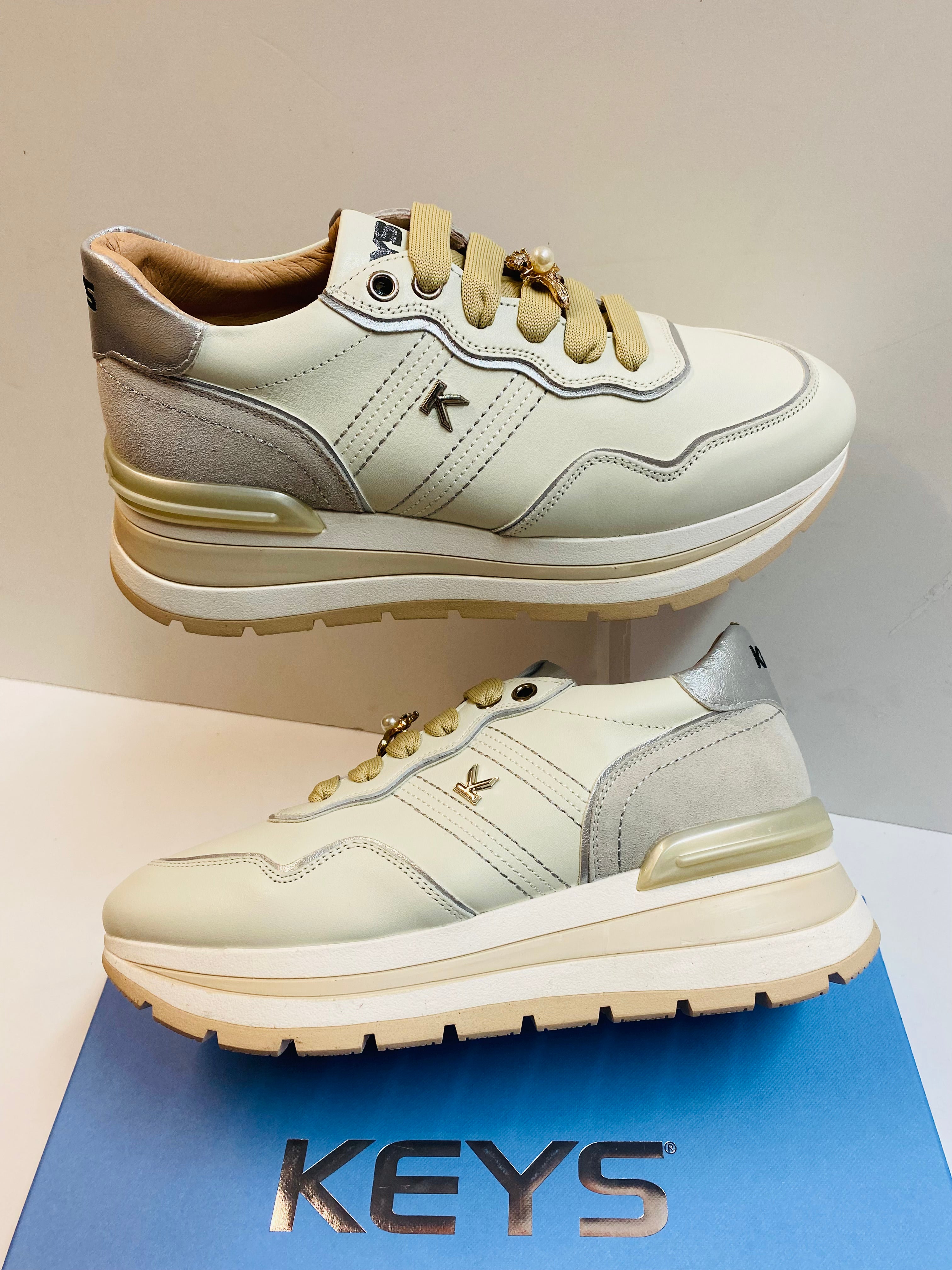 Keys K-11232A sneakers donna beige
