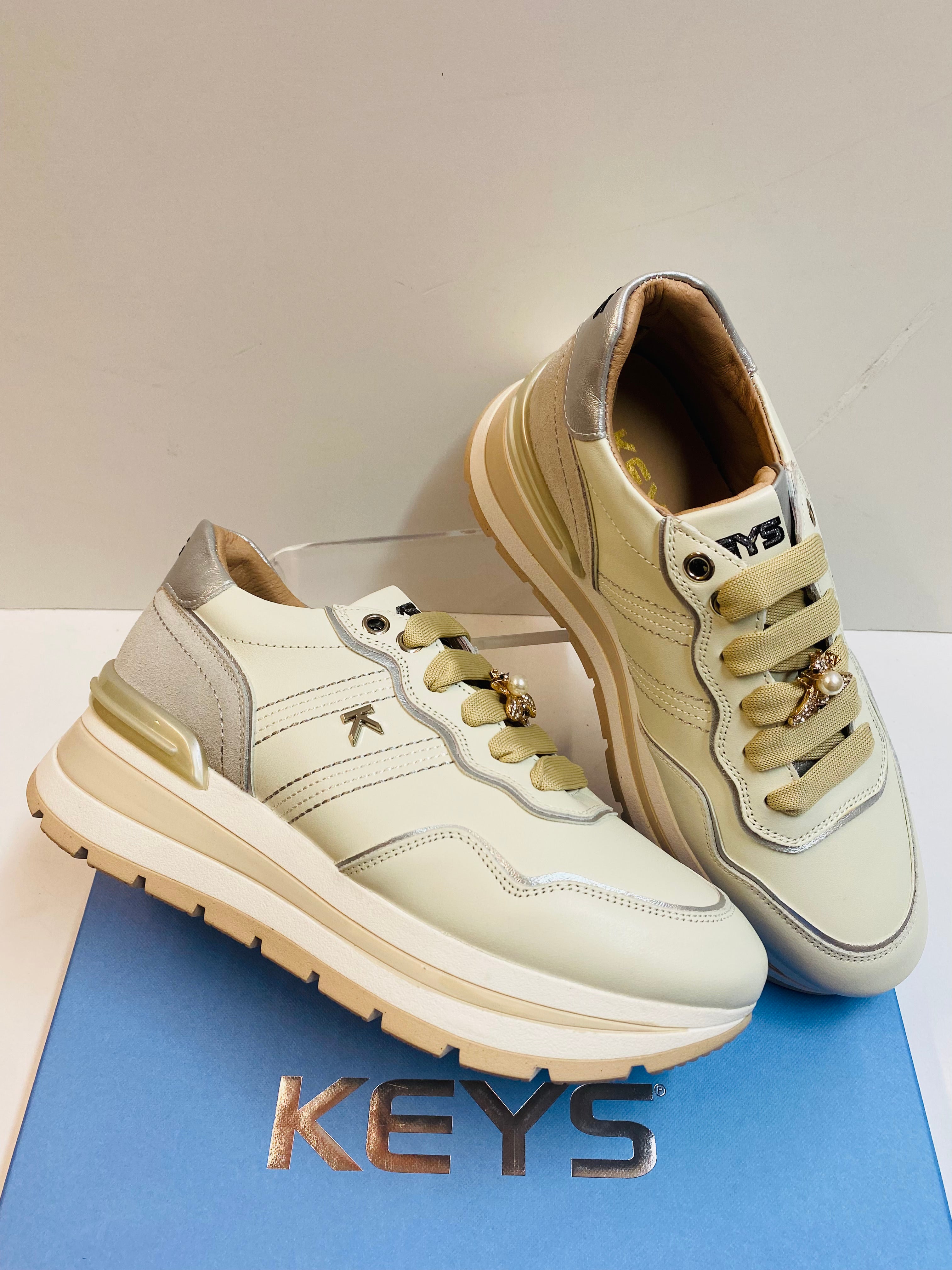 Keys K-11232A sneakers donna beige