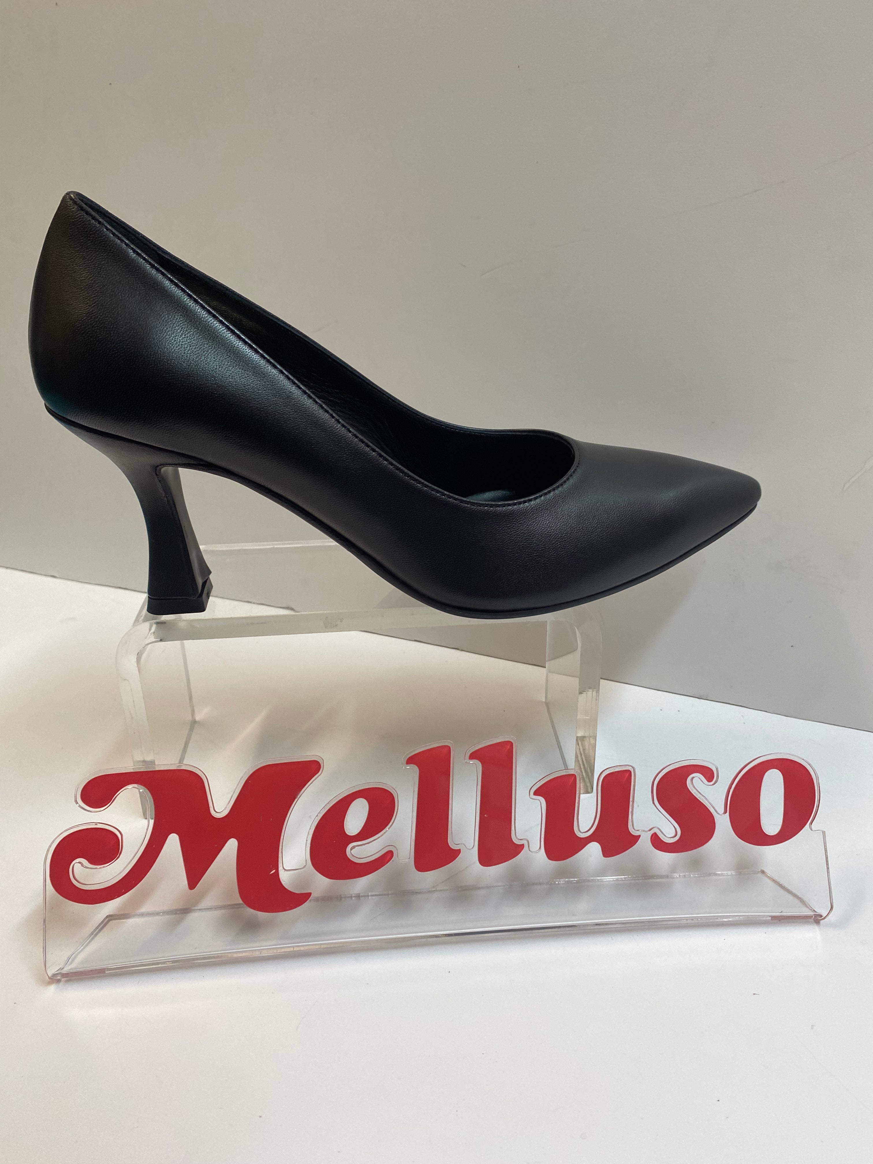 Melluso D5175Z dècolletè in pelle nero o acero