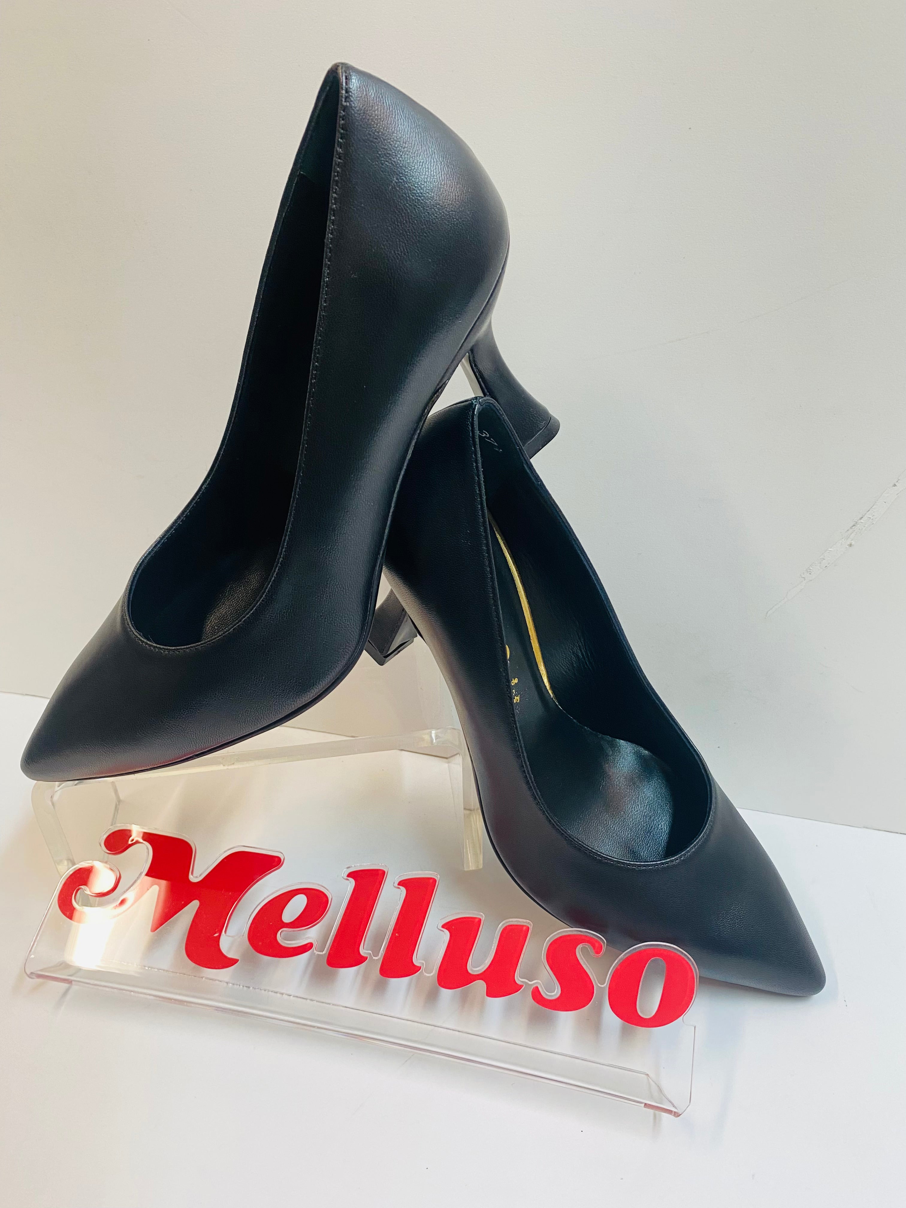 Melluso D5175Z dècolletè in pelle nero o acero