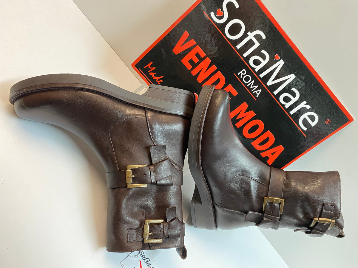 Sofia Mare 12755 Stivale biker con doppia fibbia