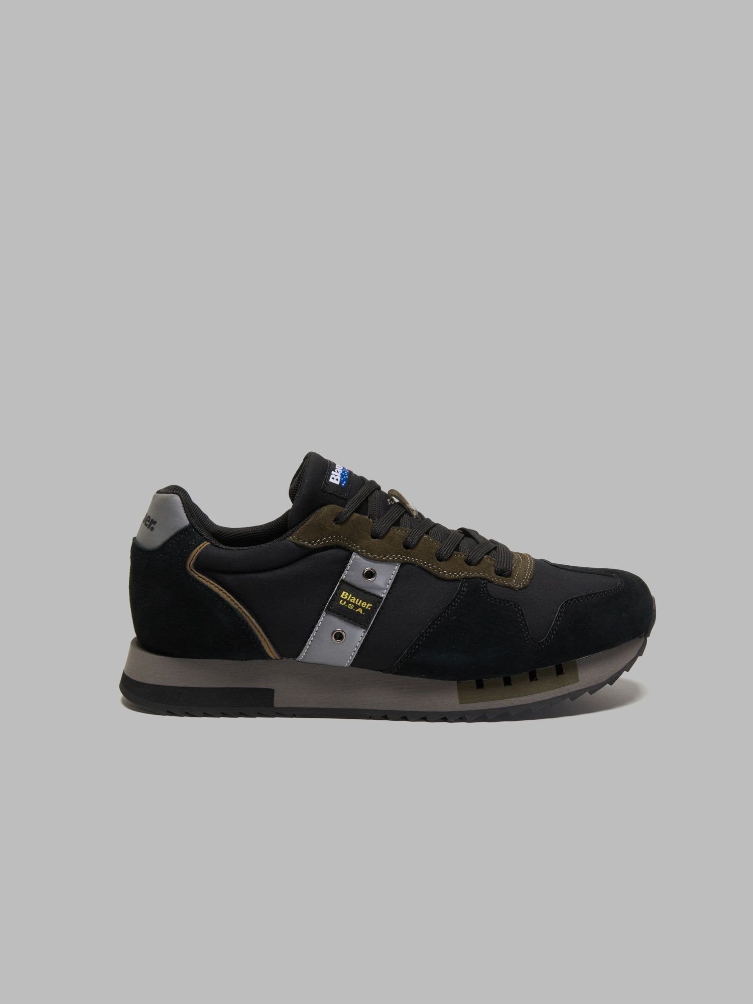 BLAUER QUEENS01 WAXED CANVAS BLACK/MILITARY