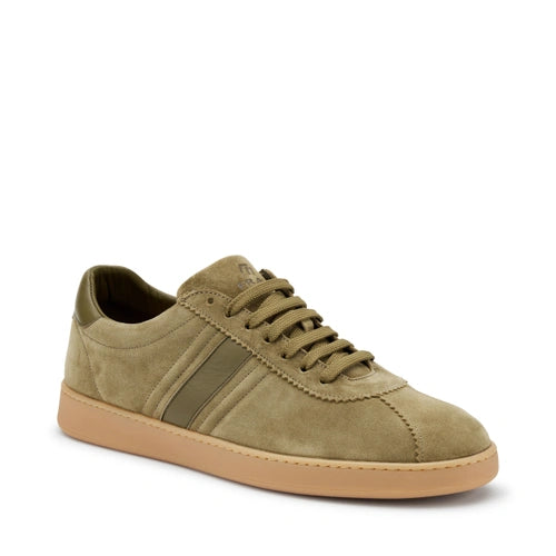 Frau 24B3 sneaker uomo in suede verde