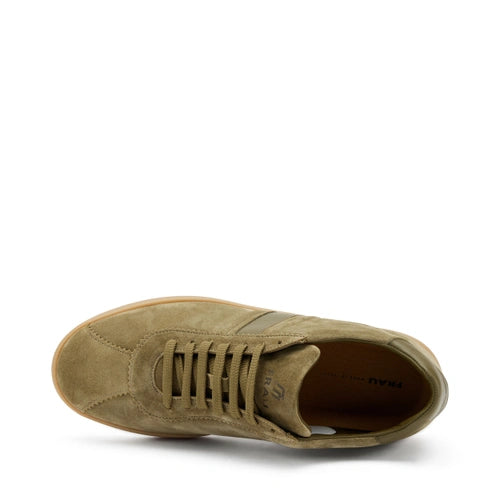 Frau 24B3 sneaker uomo in suede verde