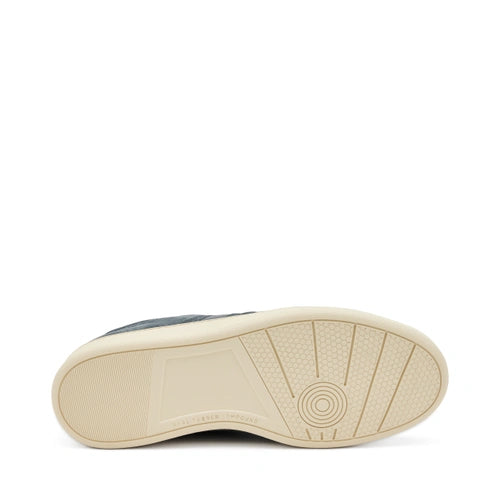 Frau 24B3 sneaker uomo in suede blù