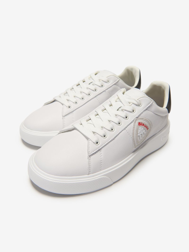 Blauer Buck02 sneaker allacciata stile tennis white/black
