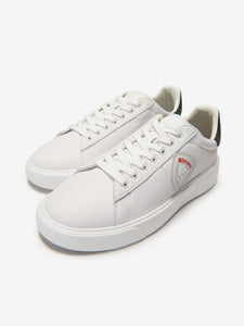 Blauer Buck02 sneaker allacciata stile tennis white/black