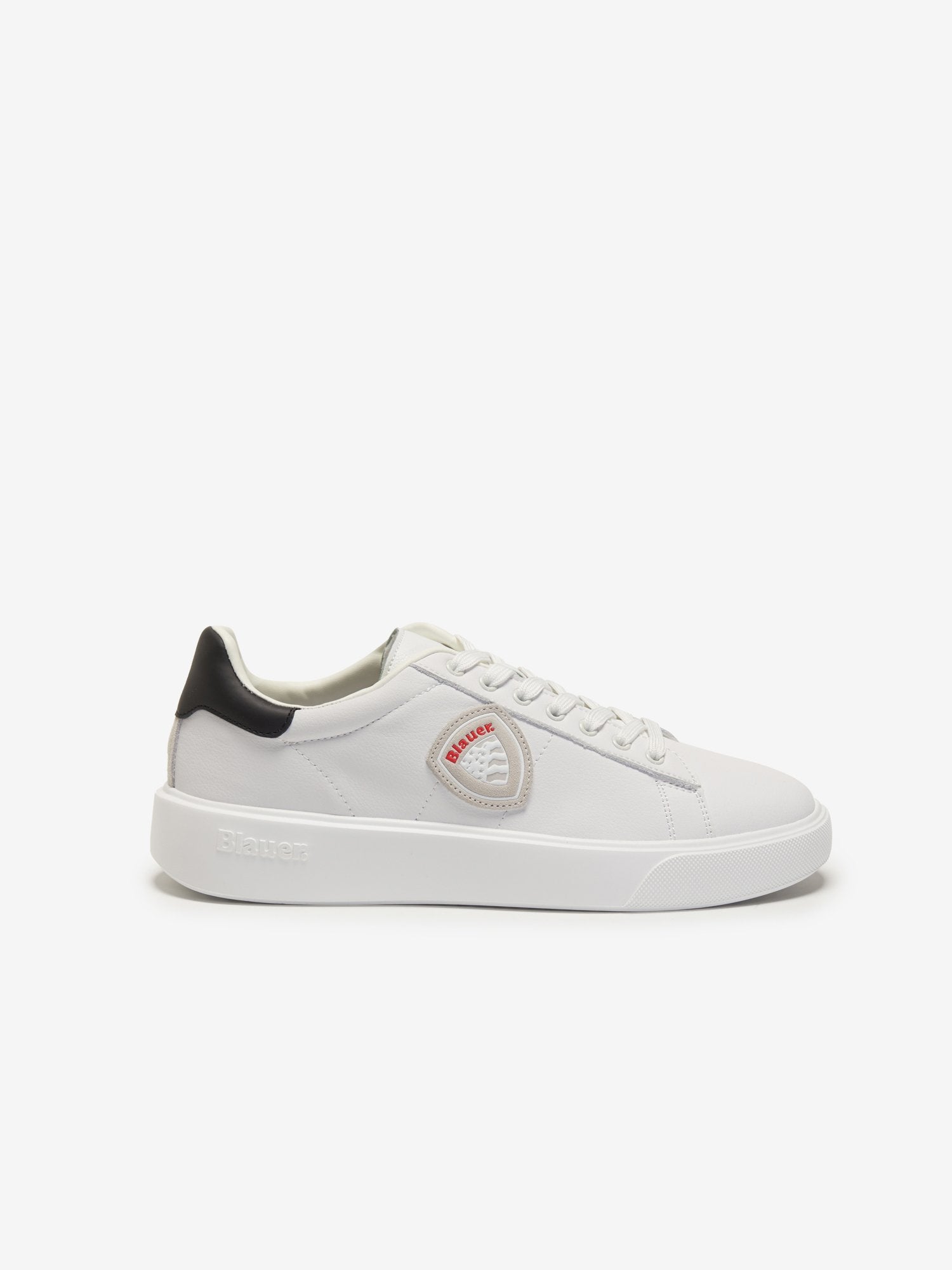 Blauer Buck02 sneaker allacciata stile tennis white/black