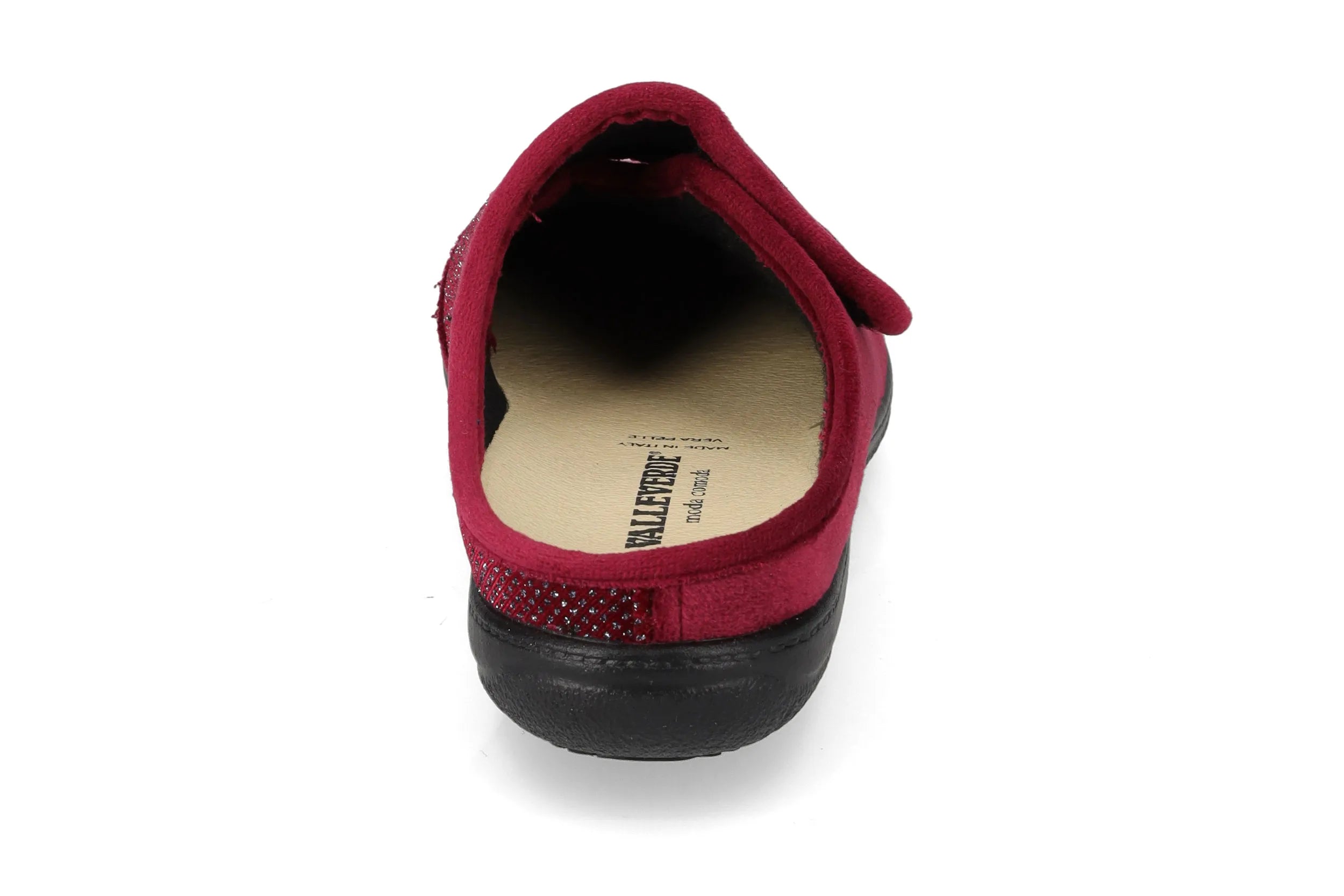 Valleverde 25103 Ciabatta donna in tessuto. Sottopiede estraibile