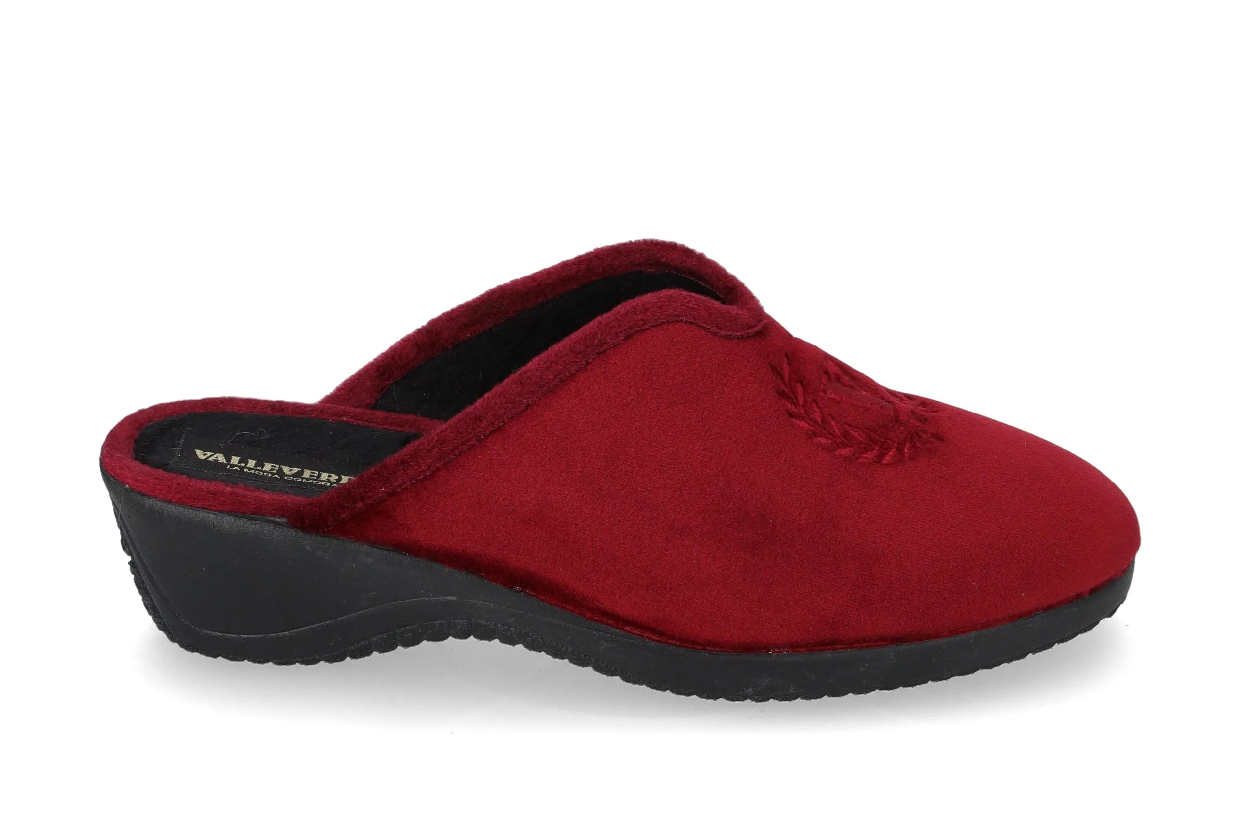 Valleverde 26154 Ciabatta in tessuto donna con zeppa media