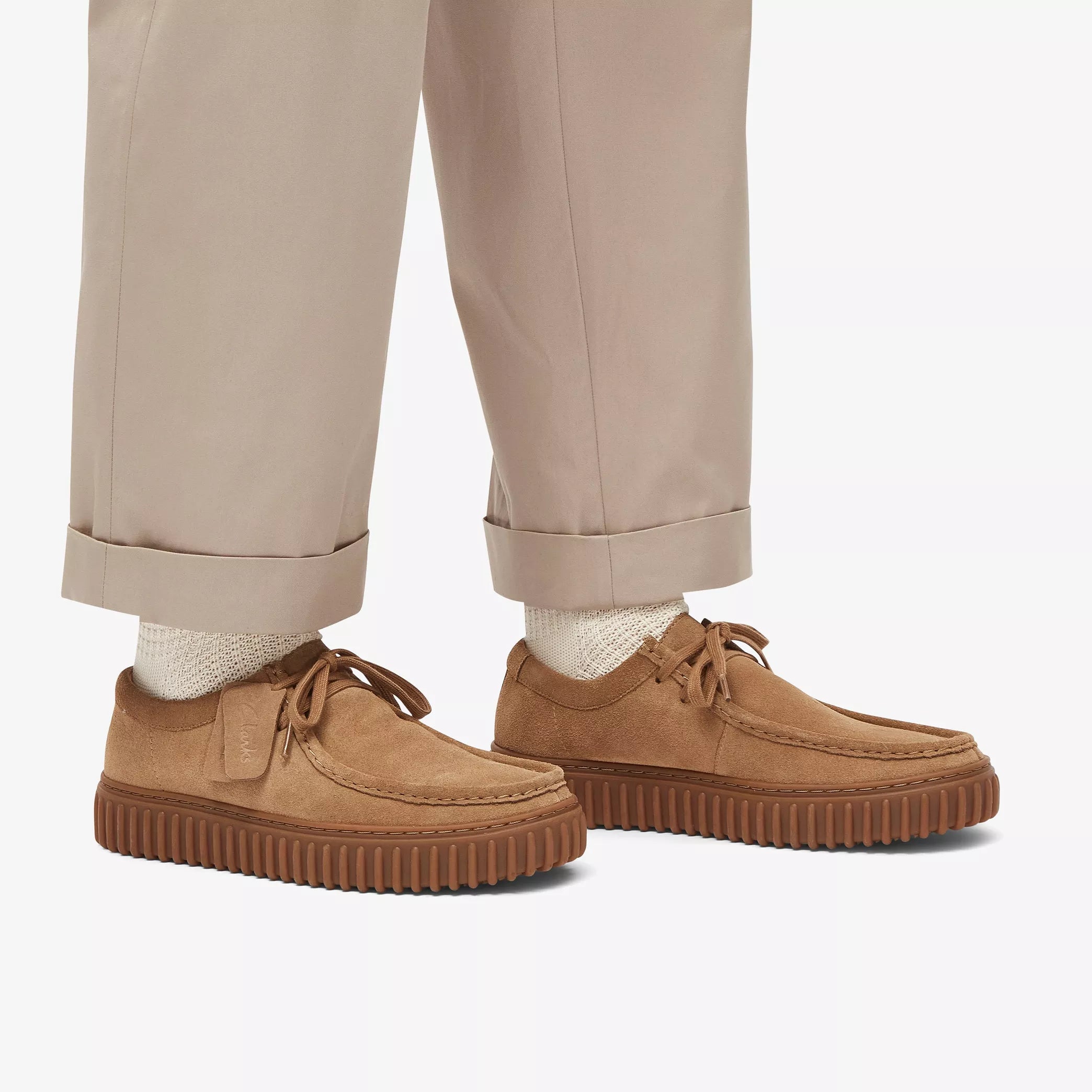 Clarks 26173471 Torhill Lo uomo Camoscio Sabbia Scuro