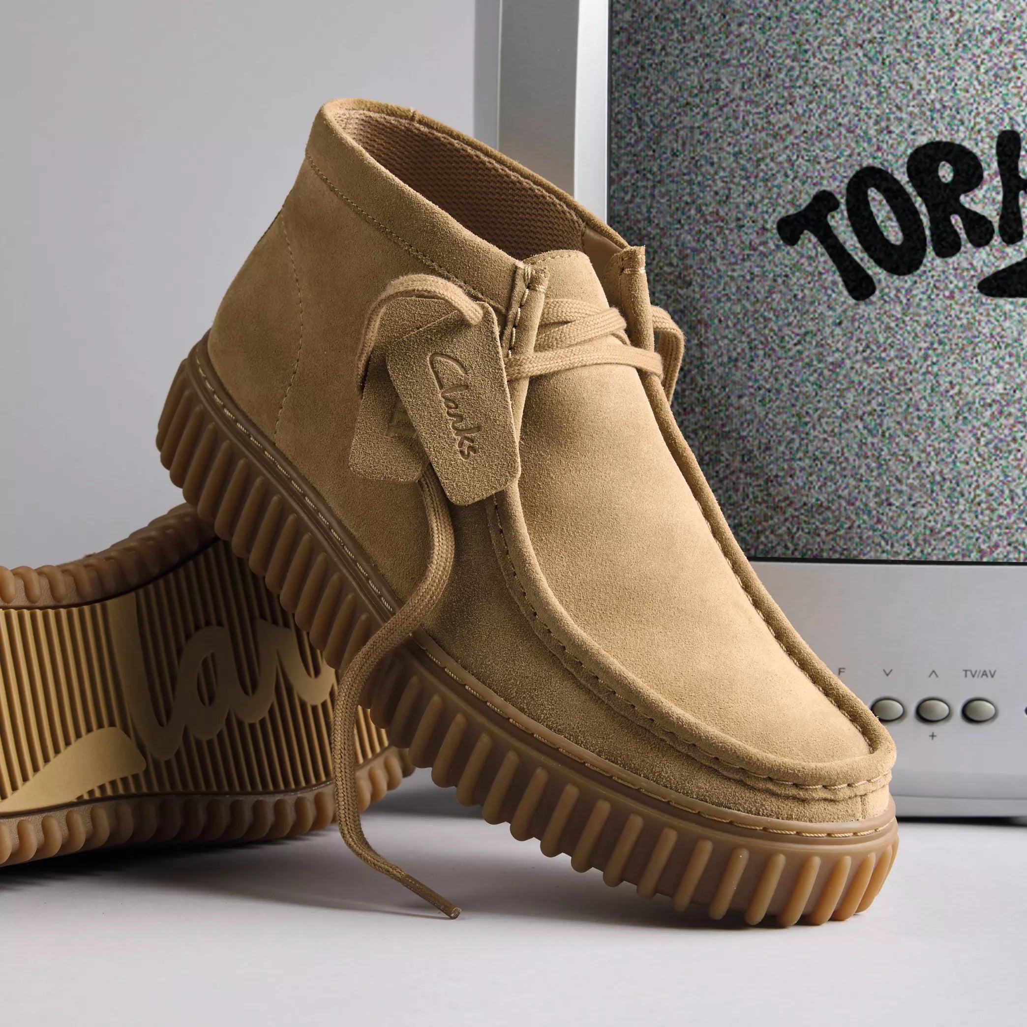 Clarks 26173663 Torhill Hi uomo Camoscio Sabbia Scuro