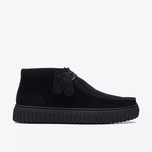 Clarks 26173664 Torhill Hi Camoscio nero uomo