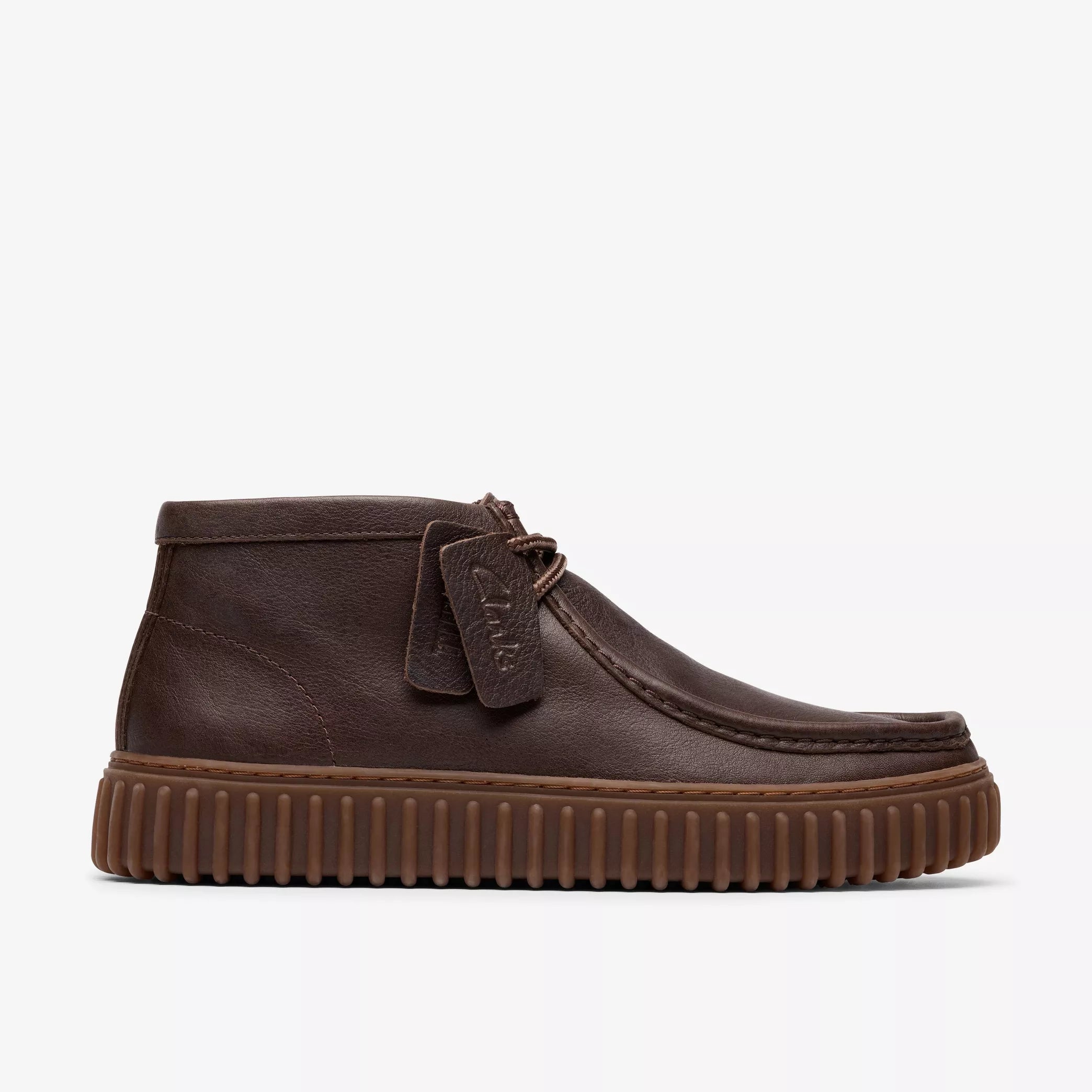 Clarks 26183425 Torhill Hi uomo Pelle marrone scuro