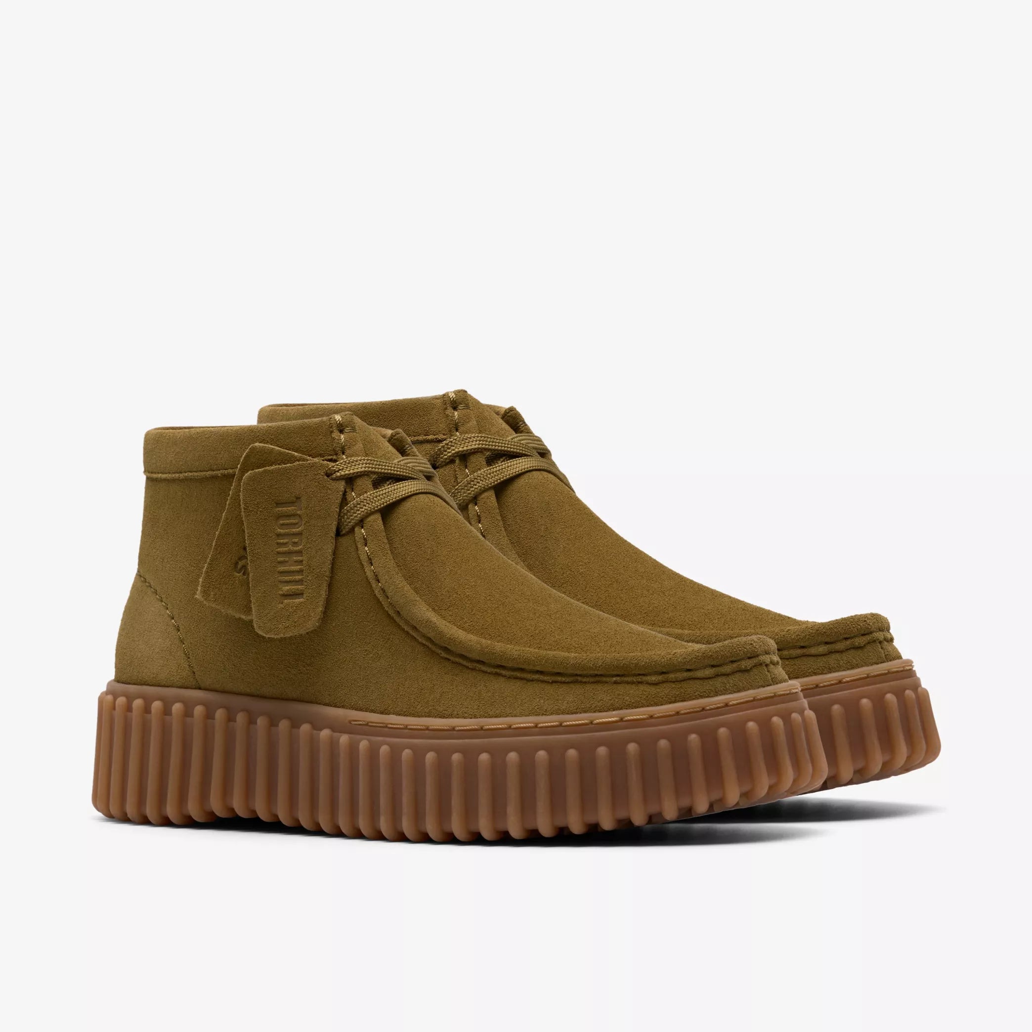 Clarks 26183872 Torhill Moss donna Pelle scamosciata verde oliva