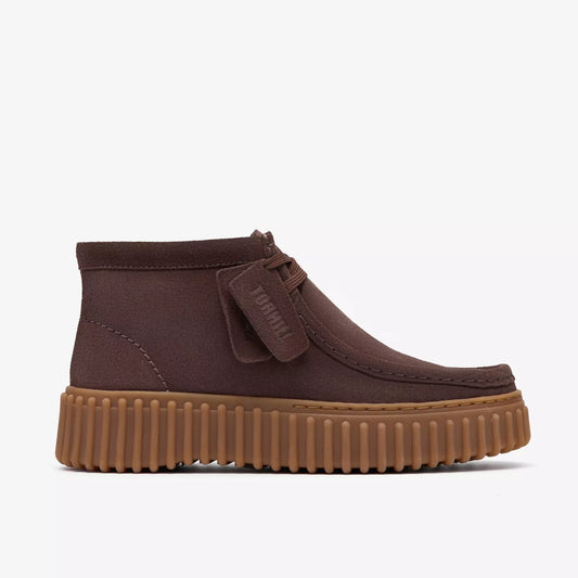 Clarks 26185345 Torhill Moss Pelle scamosciata marrone scuro donna