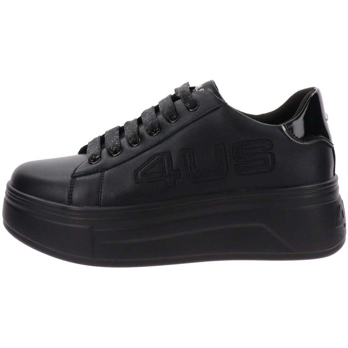 4US 4BV139 sneakers donna basse black
