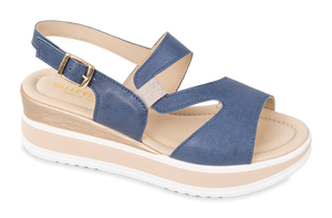Valleverde 32110 sandalo donna in pelle navy