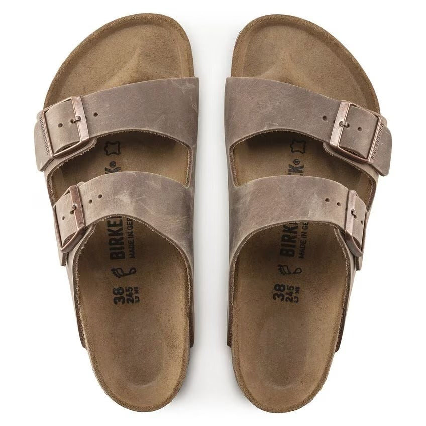Birkenstock 352203 Arizona Pelle oliata - Tobacco Brown