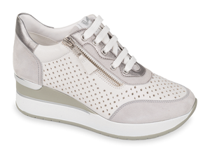 Valleverde 36421 sneakers donna in pelle scamosciata grey