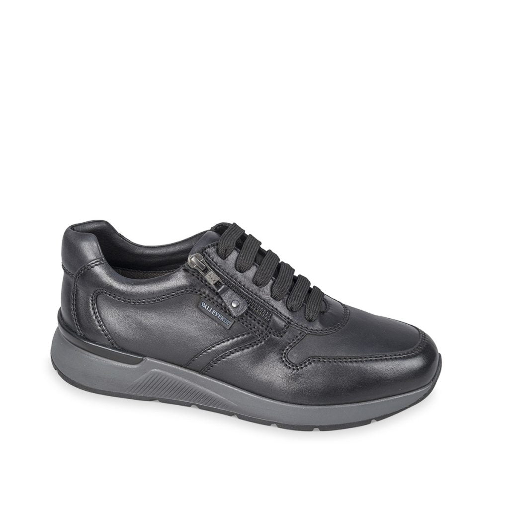 Valleverde 36842A sneakers uomo in nappa nero