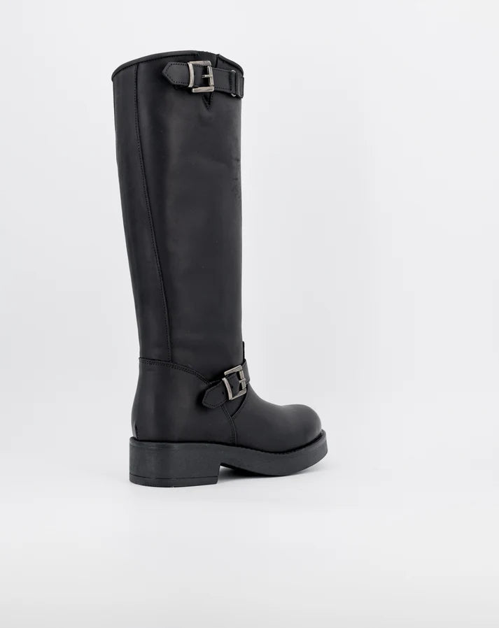 Stelio Malori 4034 biker stivale mid sullivan nero