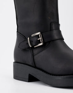 Stelio Malori 4034 biker stivale mid sullivan nero