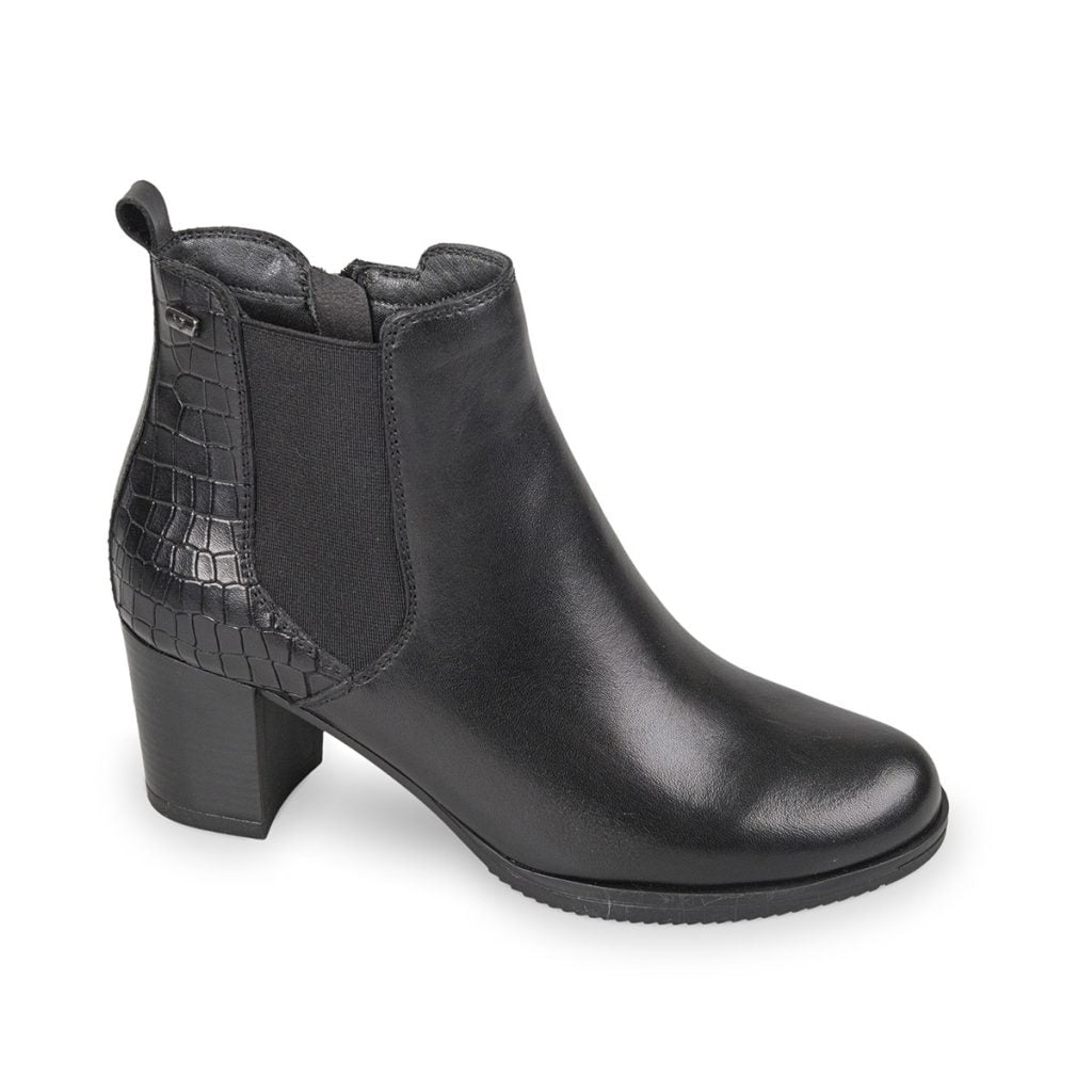 Valleverde 47680 tronchetto donna in vitello nero