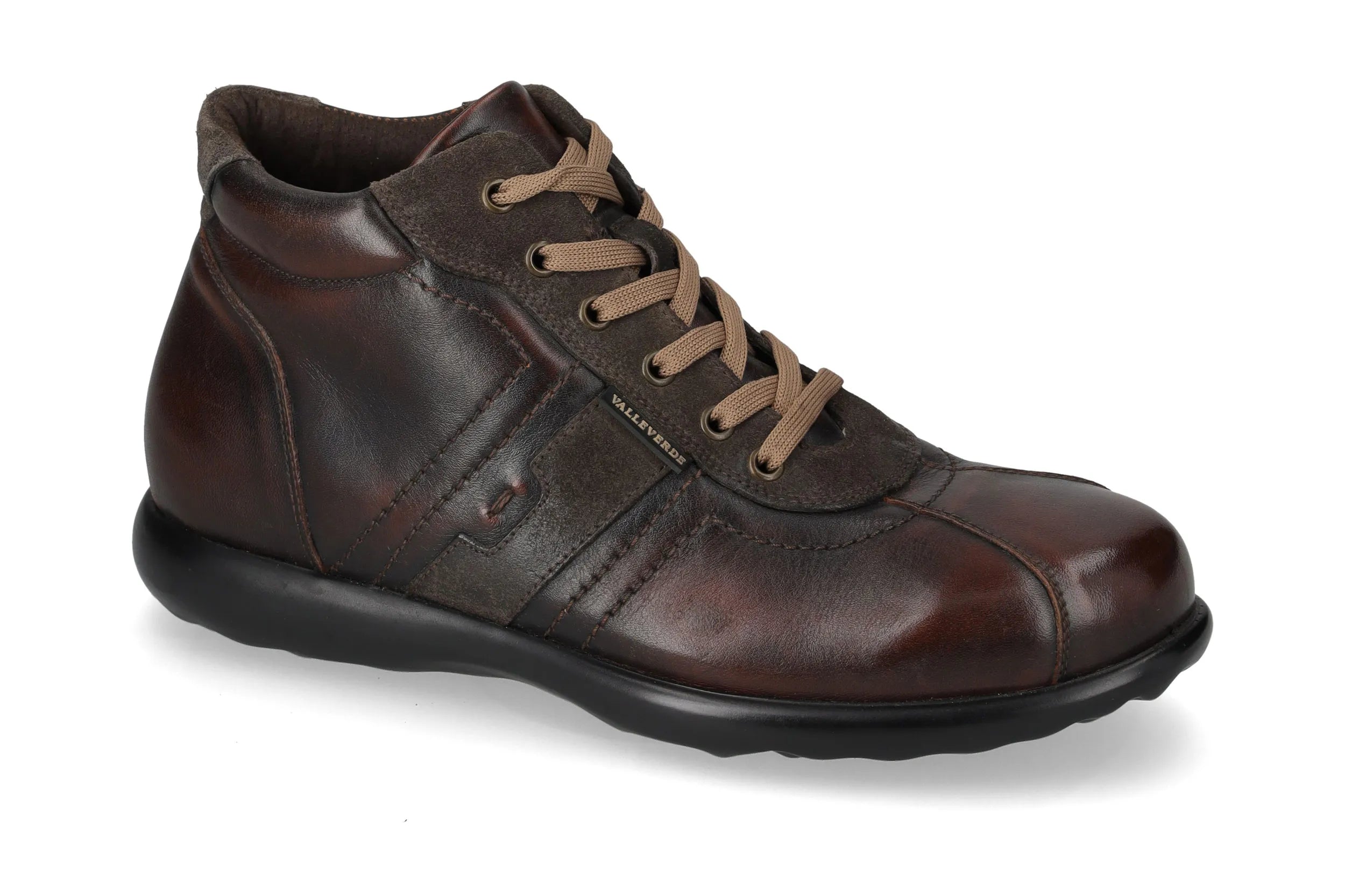 Valleverde 49802 sneakers alte da uomo con tomaio e sottopiede in pelle