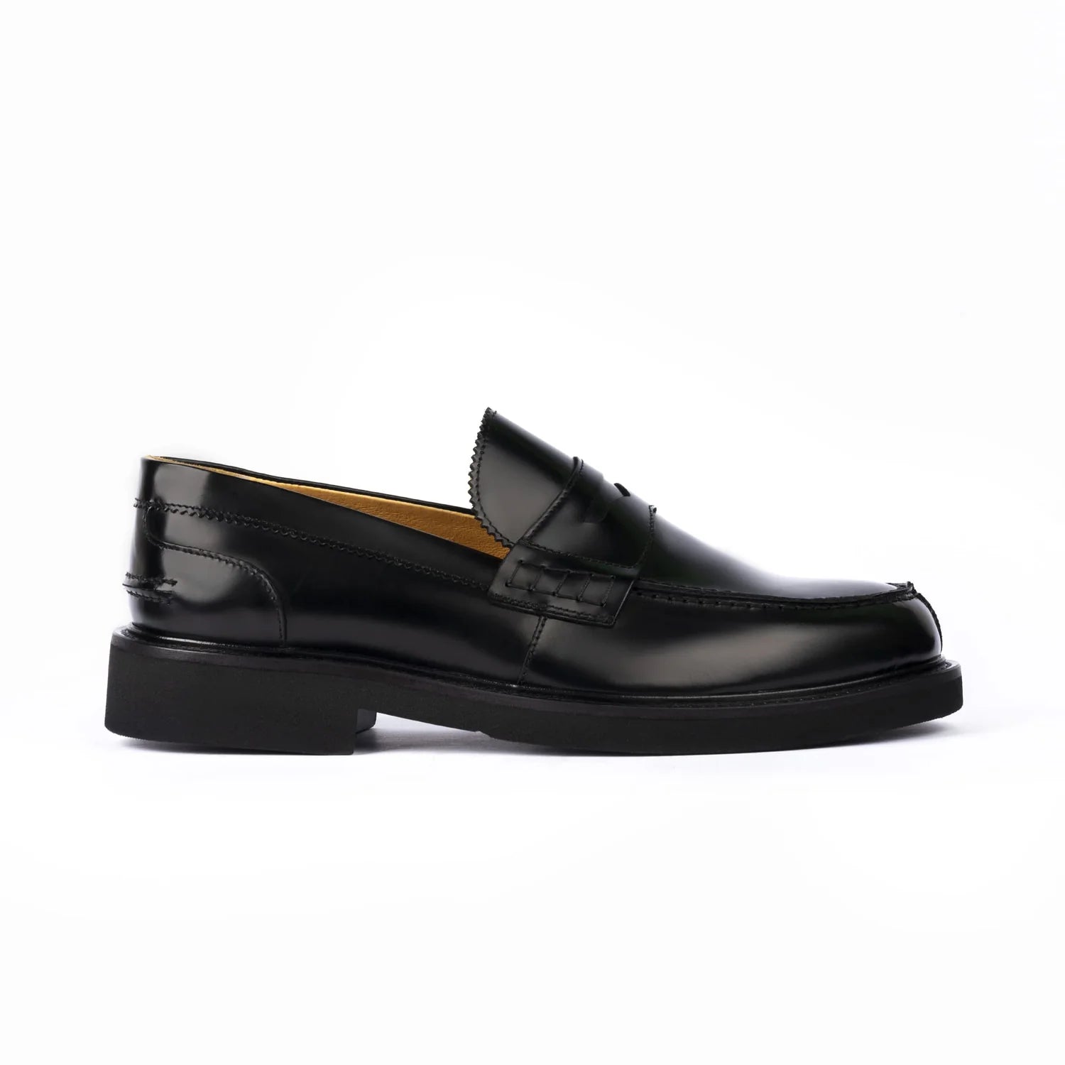 Exton 442 mocassino college uomo abrasivato nero