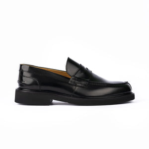 Exton 442 mocassino college uomo abrasivato nero