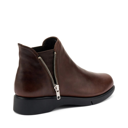 Frau 53L2 Beatles da donna comfort in pelle con zip decorativa