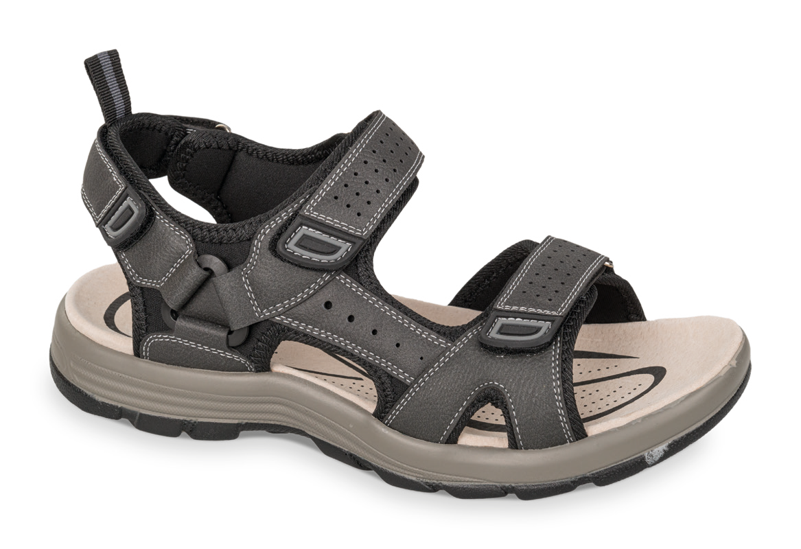 Valleverde 54803 sandalo tecnico uomo in pelle grey