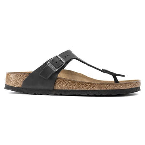 Birkenstock 845251 Gizeh Pelle oliata - Black