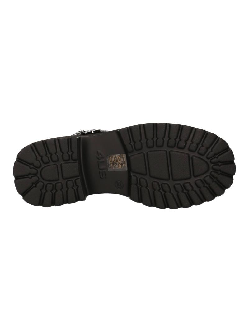 4US 4BV134 Anfibi 4US Paciotti da donna neri