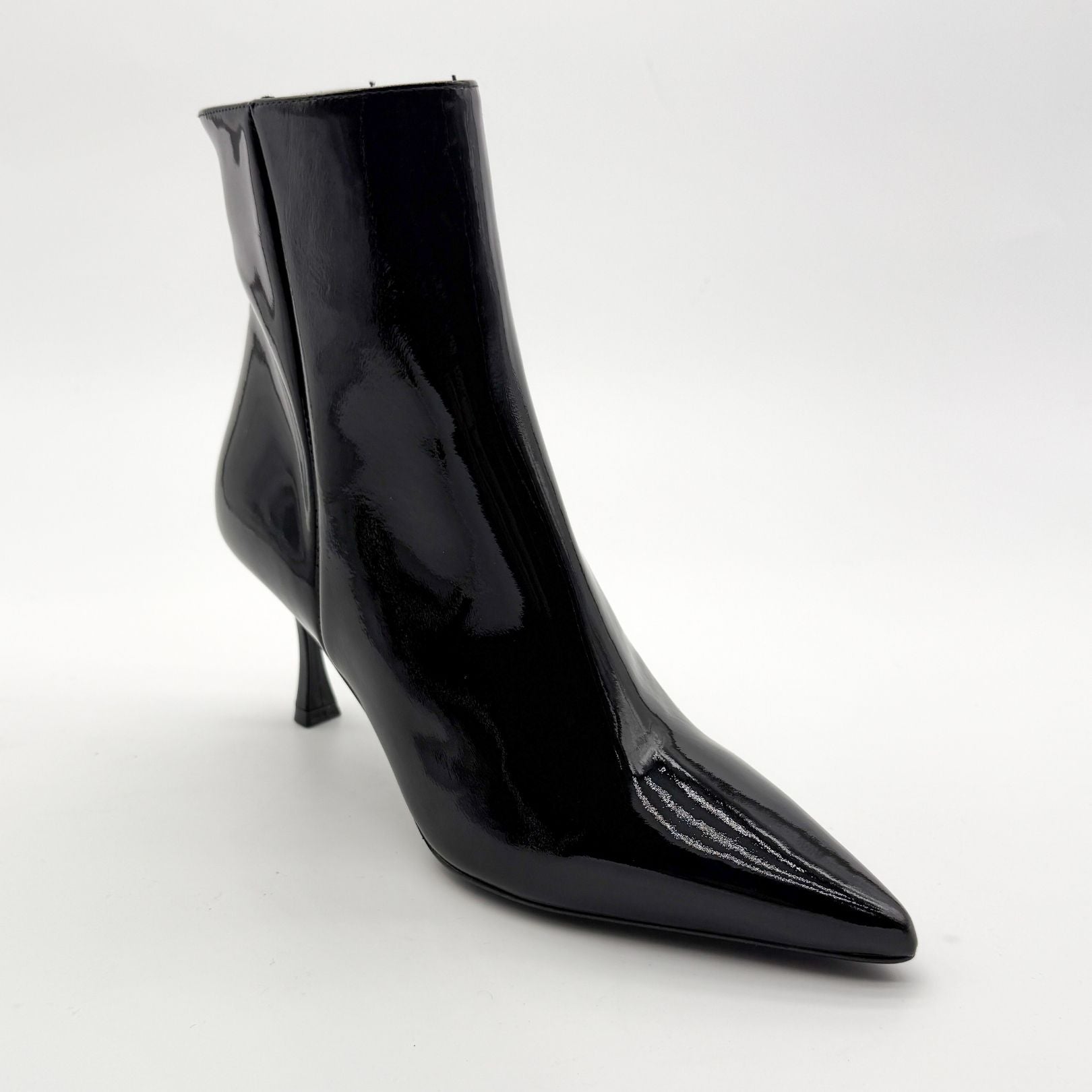 Albano 2903 stivaletti con tacco in pelle nero