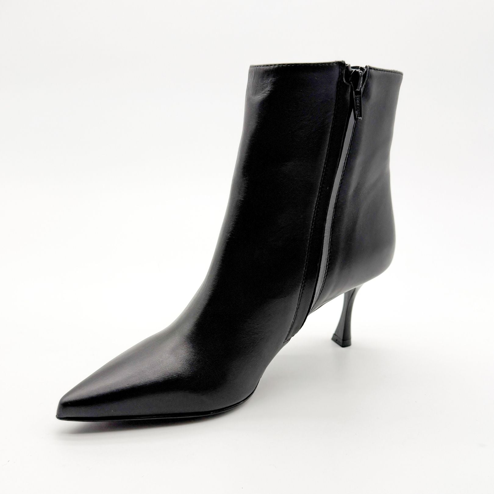 Albano 2903 stivaletti con tacco in pelle nero