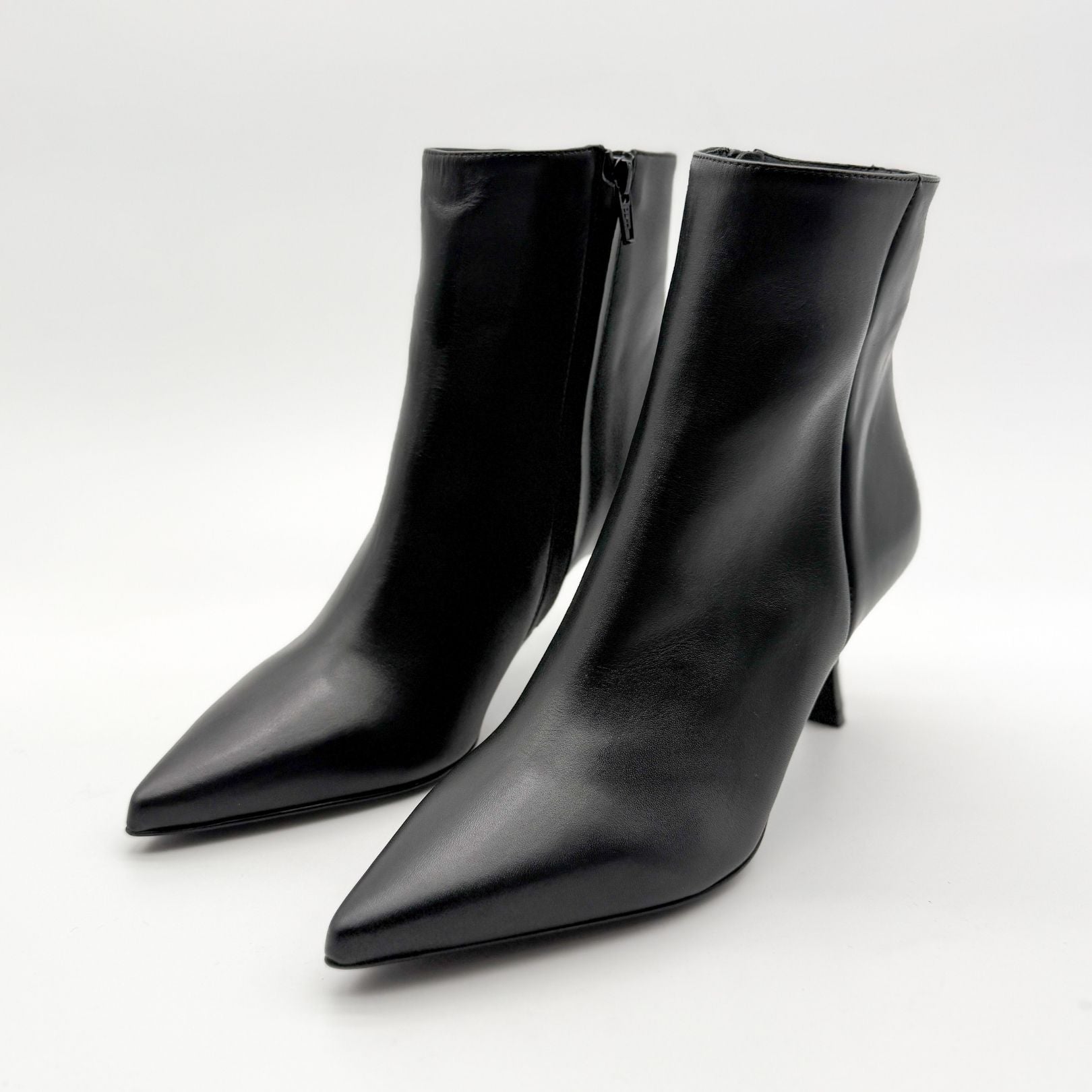 Albano 2903 stivaletti con tacco in pelle nero