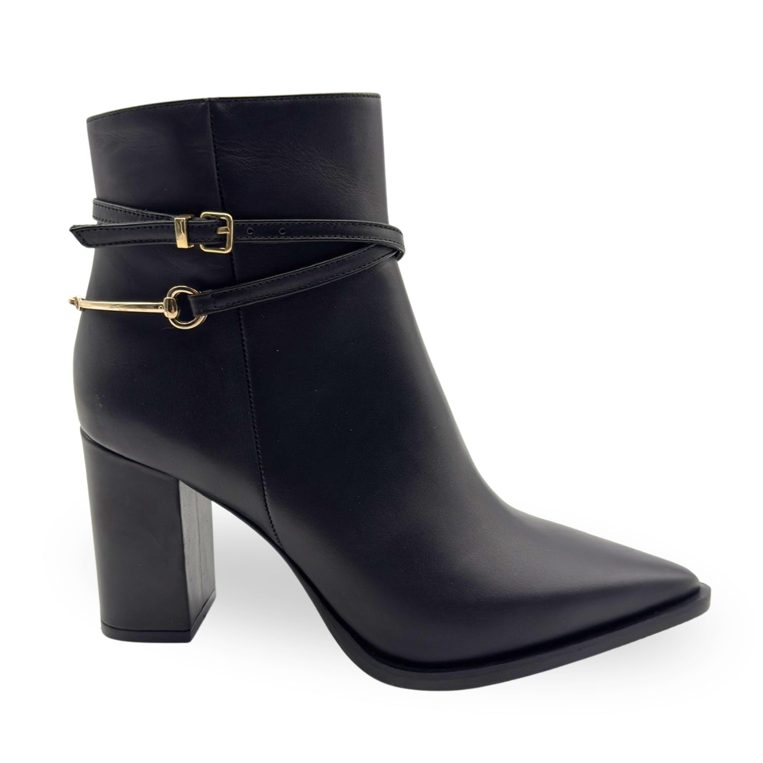 Albano 2912 stivaletti con tacco in pelle nei colori nero o visone