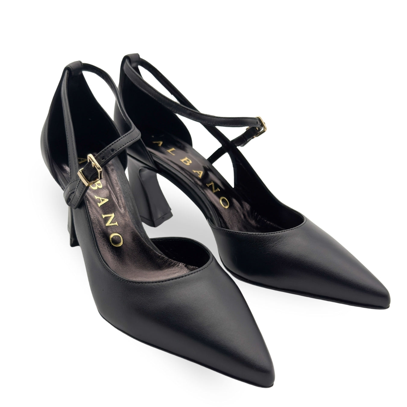 Albano 2915 dècolletè con cinturino in pelle