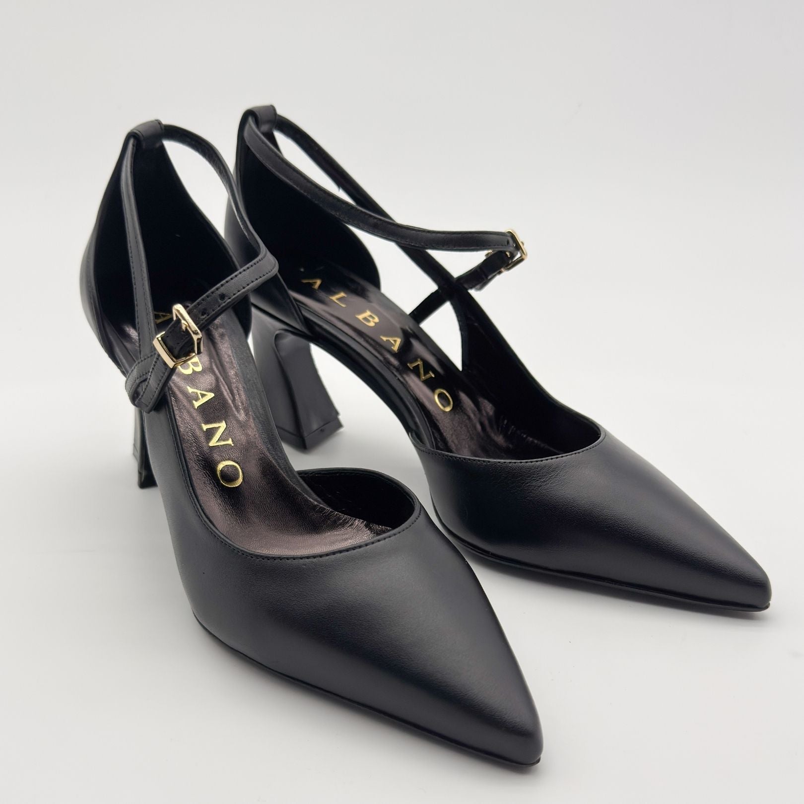 Albano 2915 dècolletè con cinturino in pelle