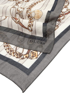 Guess AW5351 sciarpa donna nera e rossa